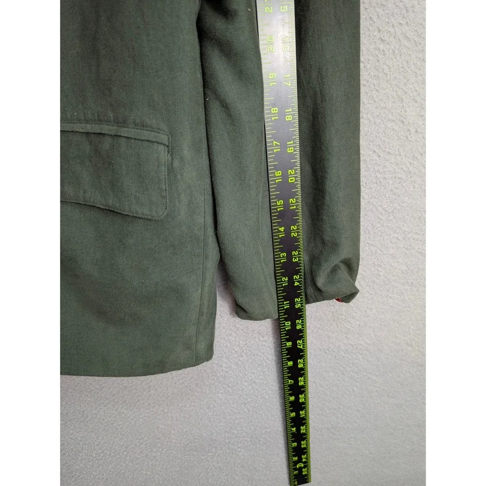 Vintage Bugatchi Uomo Sport Coat Jacket Men's M Paisley‎ Lined Green Hongkong